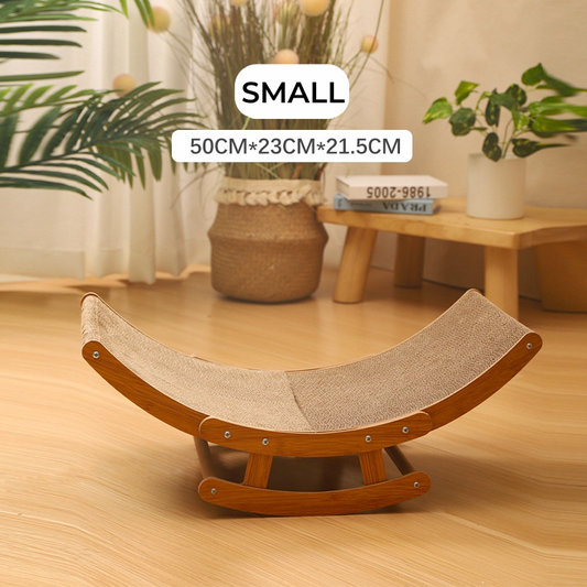 Cat Scratch Board with Rocking Chair - Durable and Self-Amusing Cat Scratcher Lounge