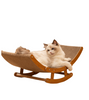 Cat Scratch Board with Rocking Chair - Durable and Self-Amusing Cat Scratcher Lounge
