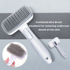 Pet Grooming Bliss - Automatic Shedding Brush Cushioned Wire Brush-Grey