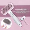 Pet Grooming Bliss - Automatic Shedding Brush Cushioned Wire Brush-Pink