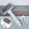Pet Grooming Bliss - Automatic Shedding Brush Wire Bristle Brush-Grey
