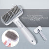 Pet Grooming Bliss - Automatic Shedding Brush round-tipped steel pins-Grey